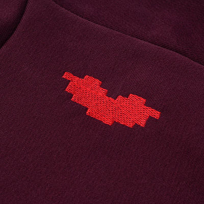 Худи с принтом на спине / Equestrian / винное
